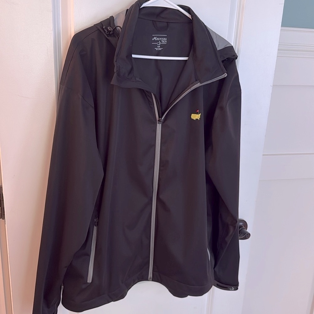 Master’s Tech 2024 Black Full Zip Rain Jacket